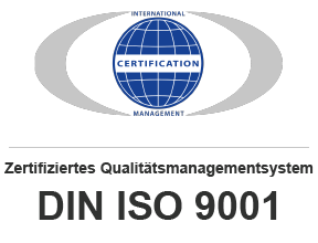 Zertifiziertes Qualitätsmanagementsystem nach DIN ISO 9001