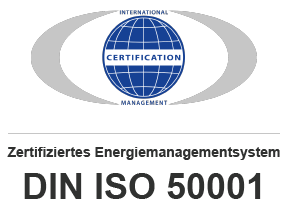 Zertifiziertes Energiemanagementsystem nach DIN ISO 50001